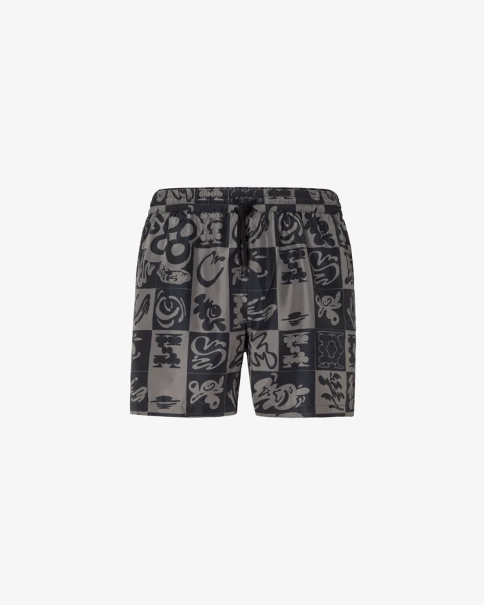 Gcds Checkboard Print Swim Shorts