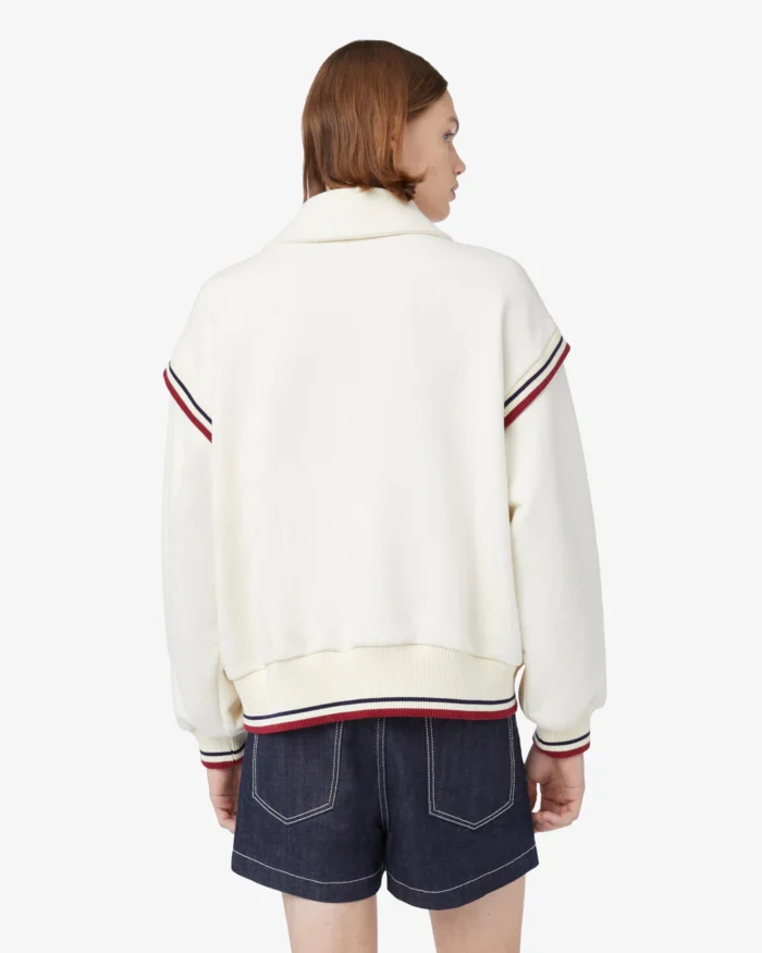 Gcds Collared Jersey Logo Bomber Jacket