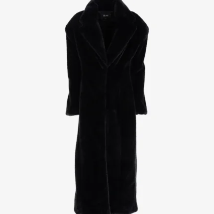 Gcds Faux Fur Scarf Coat