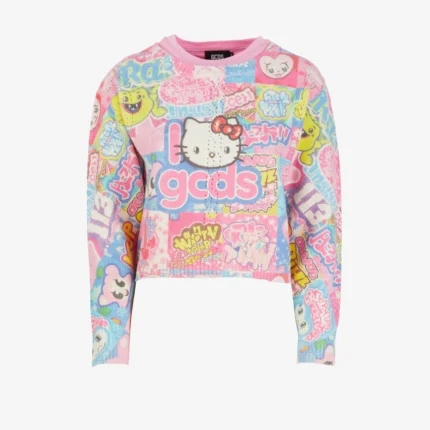 Gcds Hello Kitty Printed Cable’ Sweater