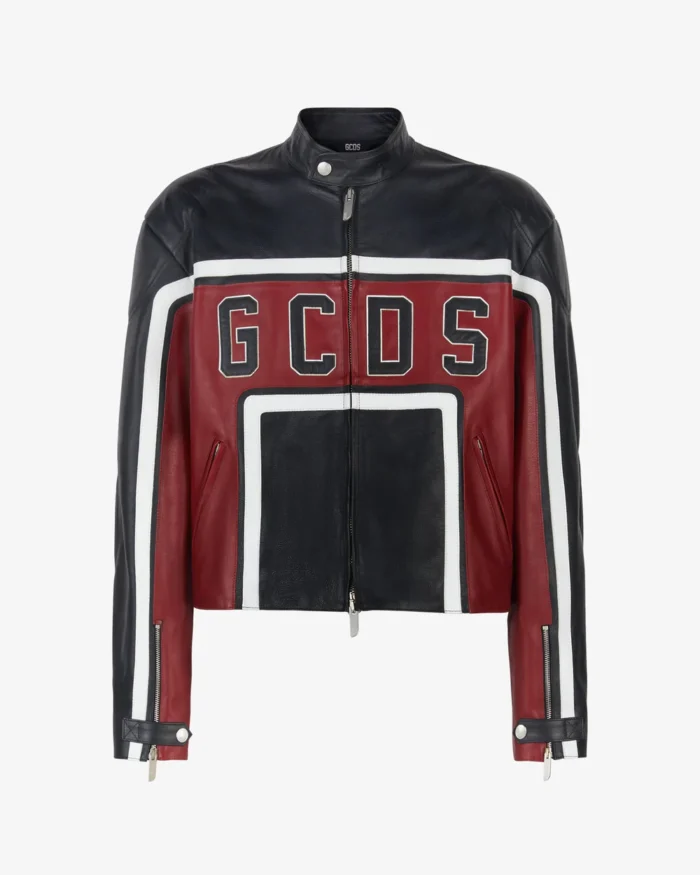 Gcds Leather Racing Jacket