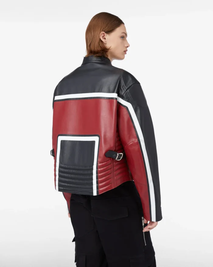 Gcds Leather Racing Jacket
