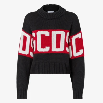 Gcds Logo Band Boxy Sweater