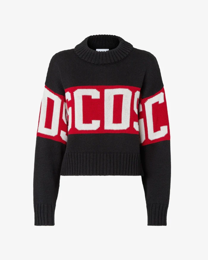 Gcds Logo Band Boxy Sweater
