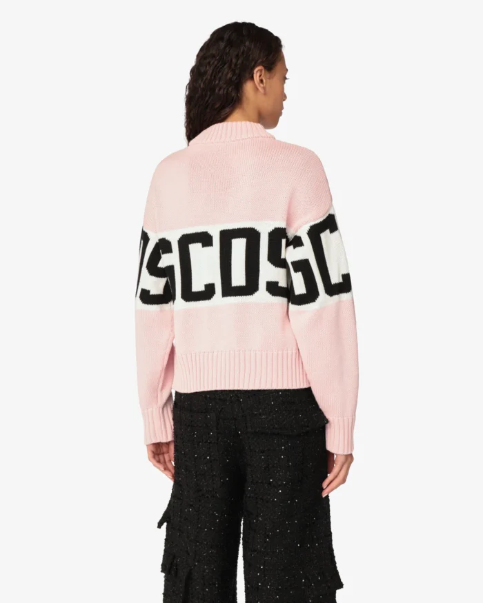 Gcds Logo Band Boxy Sweater