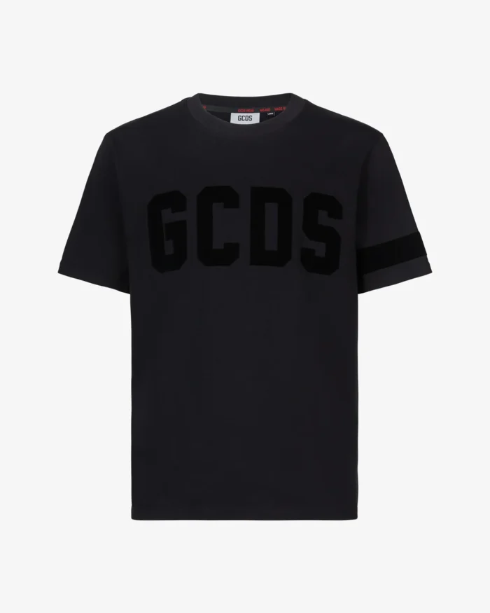Gcds Logo Velvet T-Shirt