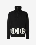 Gcds Low Band Half Zip Mockneck