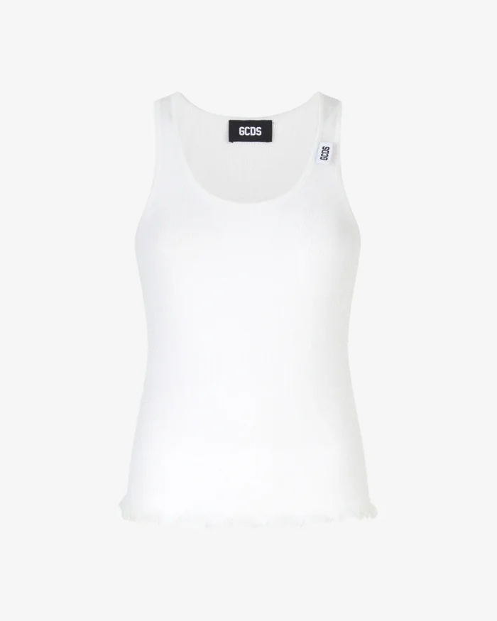 Gcds Lurex Knit Tank Top