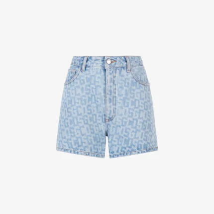 Gcds Monogram Denim Shorts