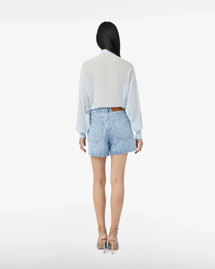 Gcds Monogram Denim Shorts