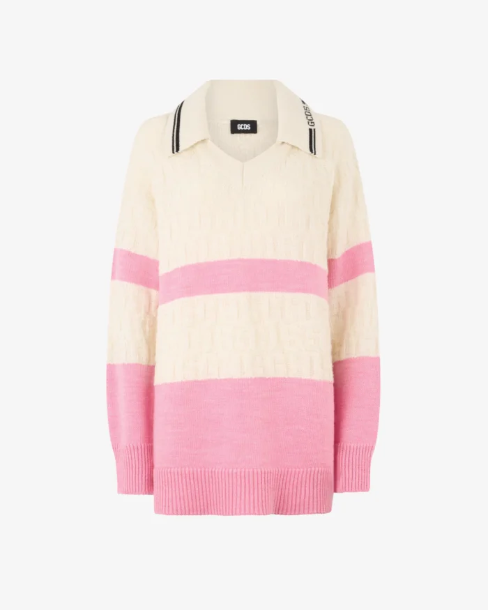 Gcds Monogram Polo Sweater