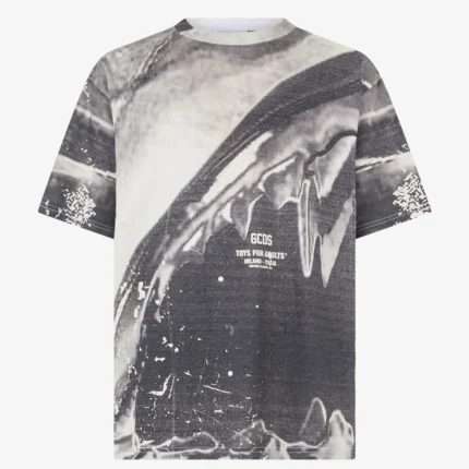 Gcds Morso Oversized T-Shirt Grey