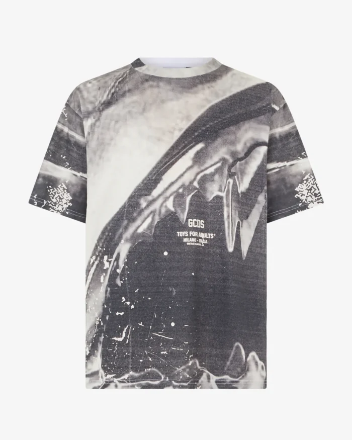 Gcds Morso Oversized T-Shirt Grey
