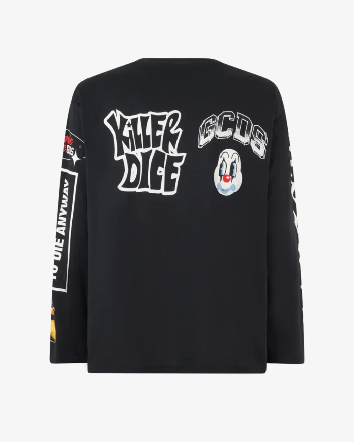 Gcds Printed Oversized Long Sleeves T-Shirt