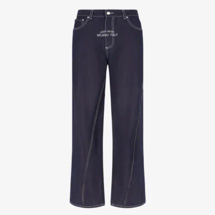 Gcds Raw Denim Wide Trousers