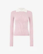Gcds Ribbed Collared Sweater