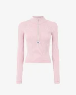 Gcds Ribbed Half Zip Turtleneck