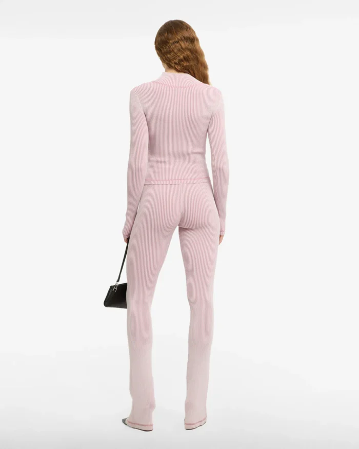 Gcds Ribbed Half Zip Turtleneck