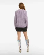 Gcds Ribbed Low Logo Buttoned Cardigan