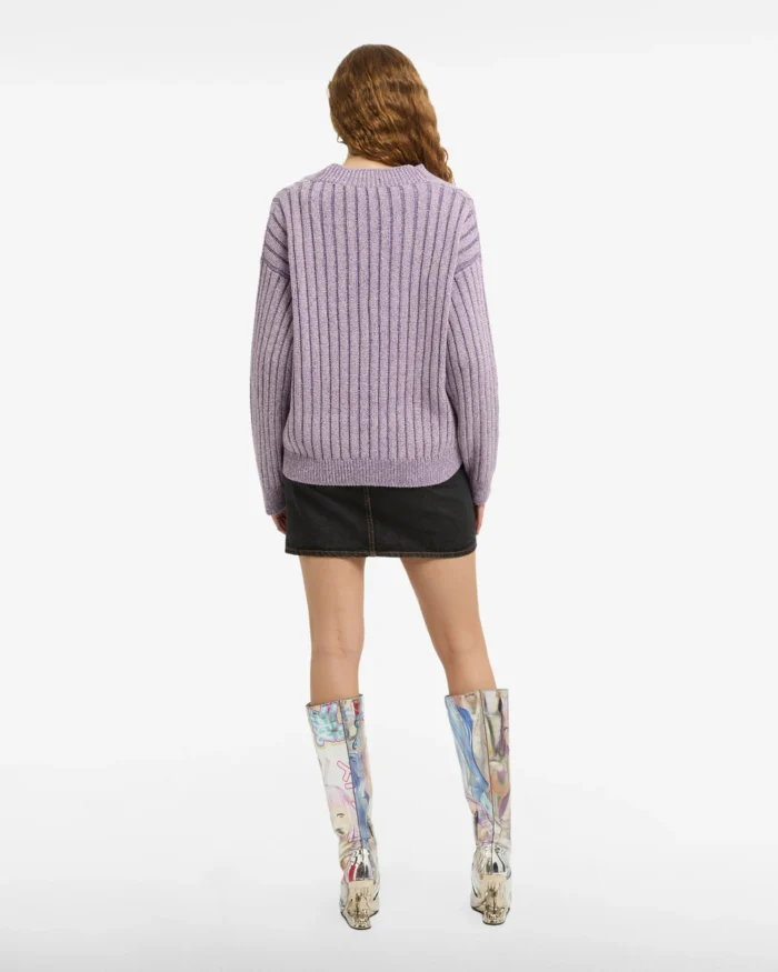 Gcds Ribbed Low Logo Buttoned Cardigan