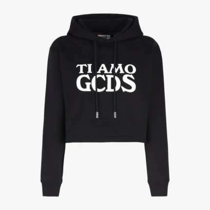 Ti Amo Gcds Cropped Hoodie